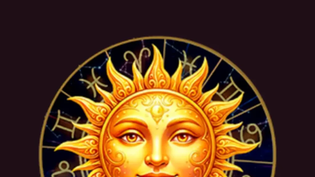 Tampilan visual slot Celestial Revolutions dengan tema zodiak dan kosmos