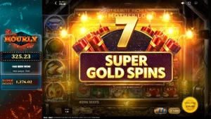 Tampilan visual slot Dynamite Riches The Mother Lode dengan tema pertambangan emas