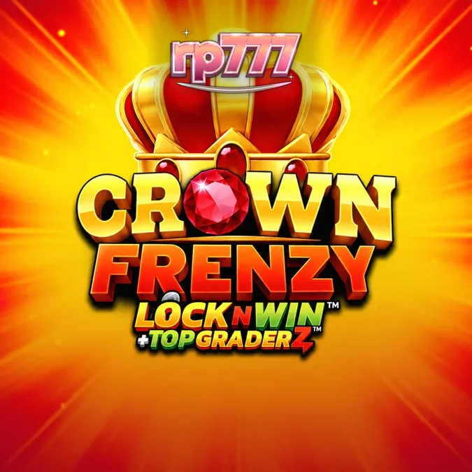 Tampilan antarmuka mesin slot Crown Frenzy LockNWin dengan simbol mahkota dan fitur LockNWin.