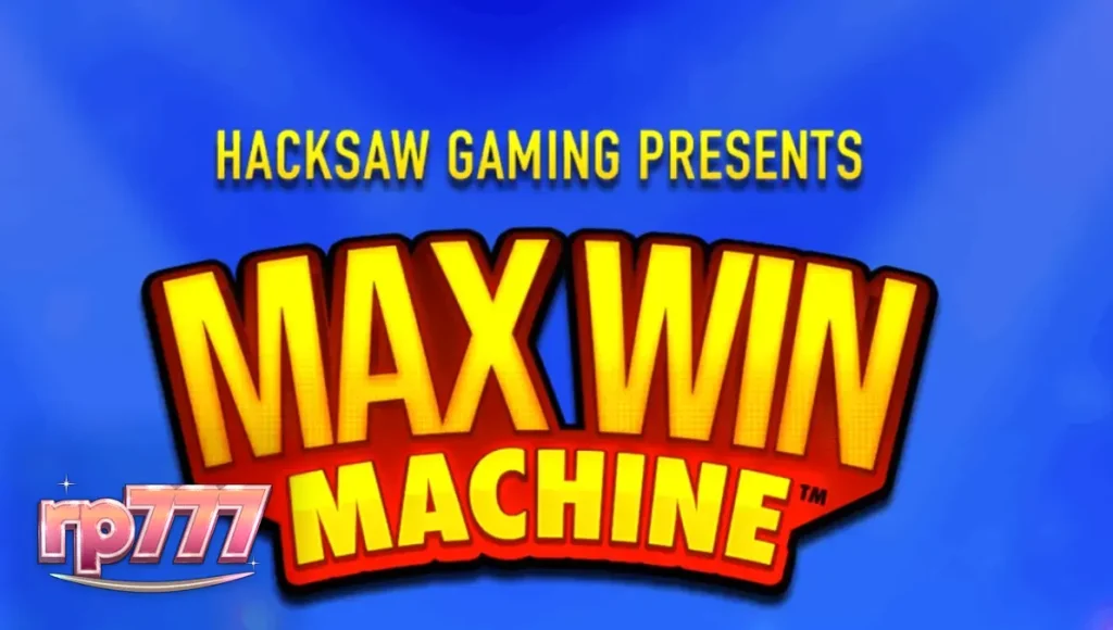 Tampilan visual retro modern dari slot Max Win Machine dengan simbol Lucky Seven yang mencolok