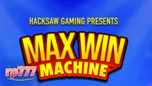 Tampilan visual retro modern dari slot Max Win Machine dengan simbol Lucky Seven yang mencolok